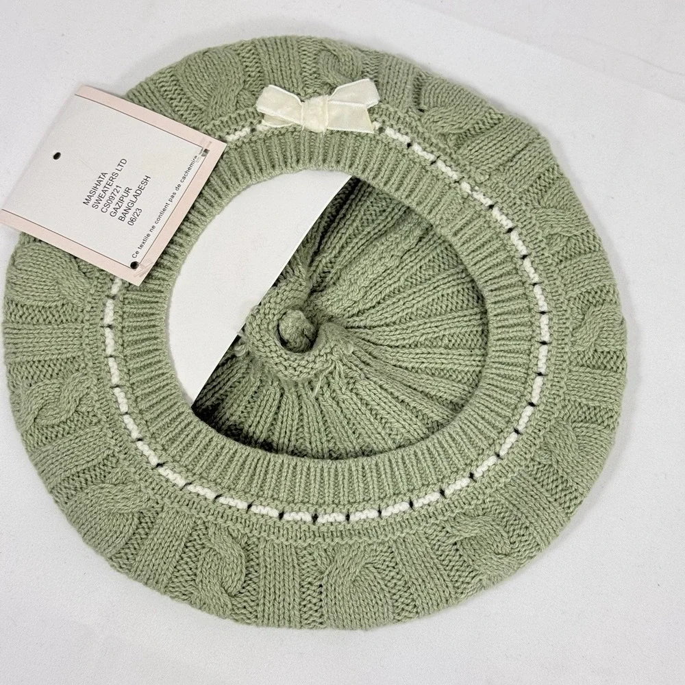 Cupcakes and Cashmere‎ Kids  Girls 24-month Beanie Hat Light Green Soft